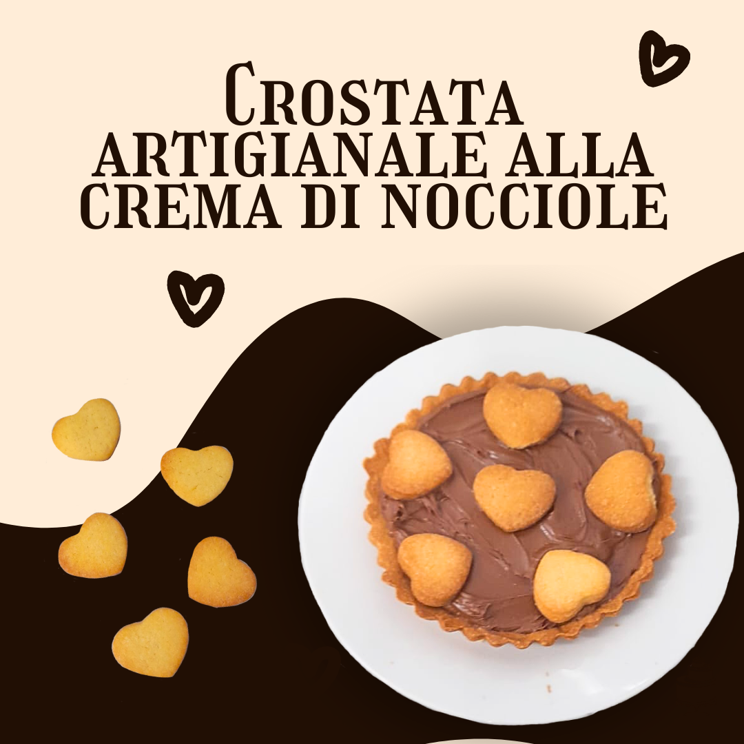 CROSTATA ARTIGIANALE ALLA CREMA DI NOCCIOLE